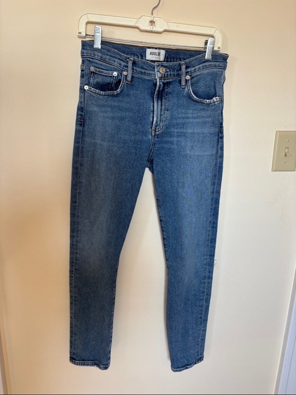 Agolde Toni Slim Skinny Jeans - Medium Blue Wash